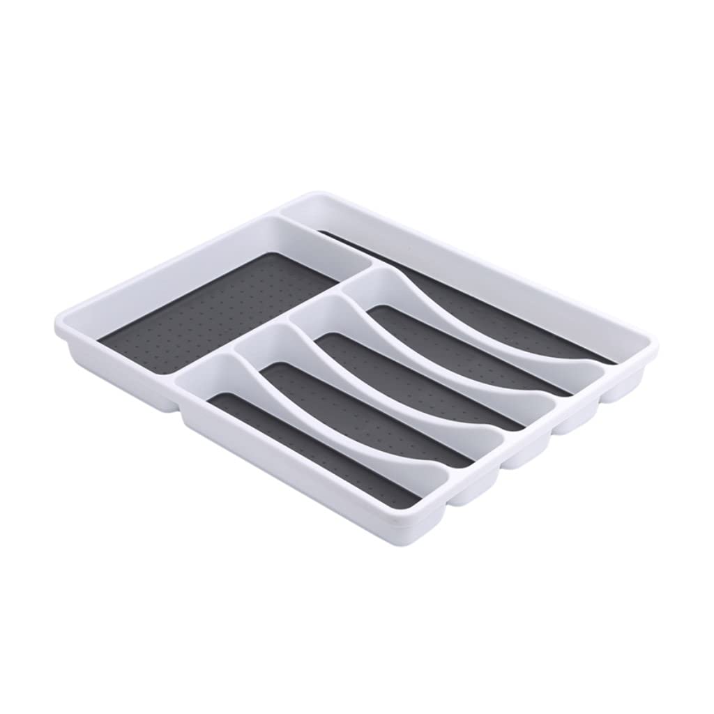Compartment Tableware Kitchen Storage Tray Separation Kitchen Drawer Organizer Tableware Box