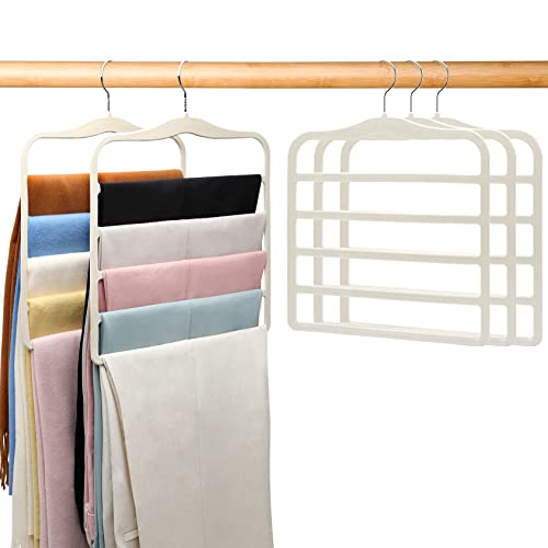 Space-Saving Pants Hangers for Closet Organization