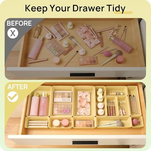 Clear Plastic Drawer Organizer Trays for Home Storage