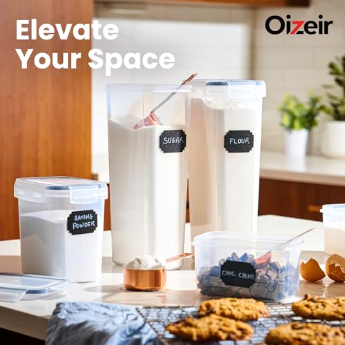 Oizeir Airtight Food Storage Containers with Lids, Pantry Kitchen