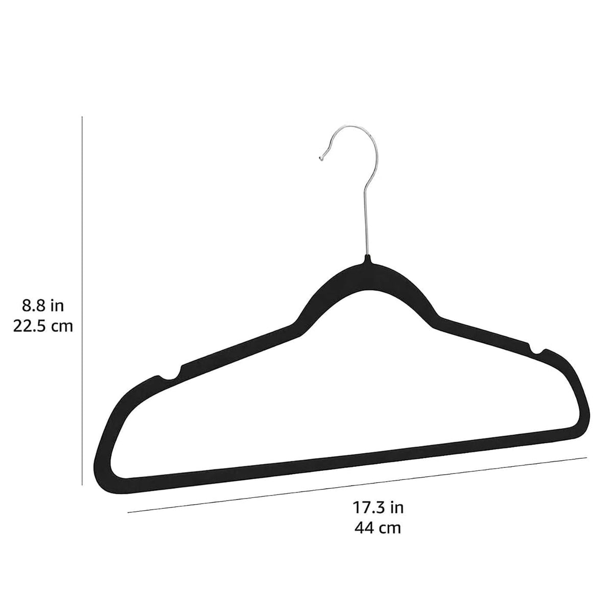 Amazon Basics Slim, Velvet, Non-Slip Clothes Suit Hangers