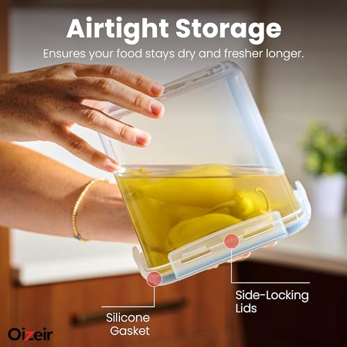 Oizeir Airtight Food Storage Containers with Lids, Pantry Kitchen