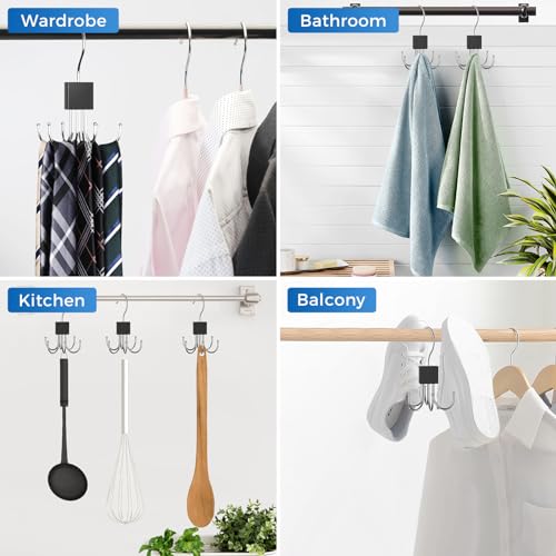 2-Pack 360° Rotating Belt & Accessory Hanger Organizer