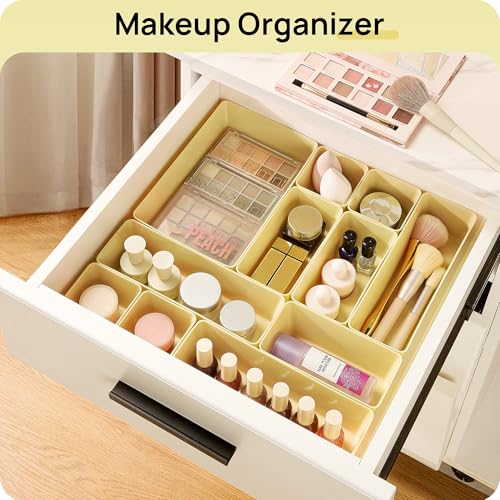 Clear Plastic Drawer Organizer Trays for Home Storage