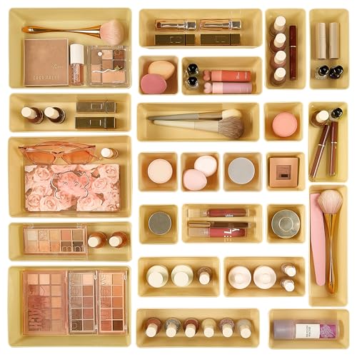 Clear Plastic Drawer Organizer Trays for Home Storage