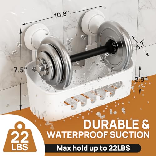 Suction Cup Shower Caddy Organizer Bathroom Shelf