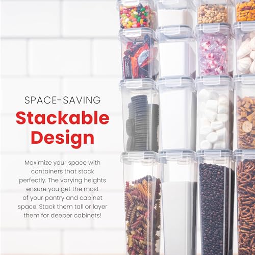 Oizeir Airtight Food Storage Containers with Lids, Pantry Kitchen