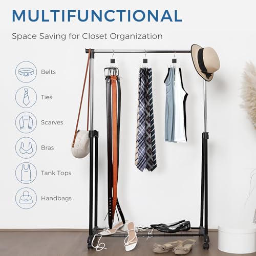 2-Pack 360° Rotating Belt & Accessory Hanger Organizer