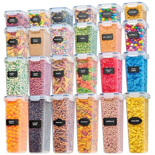 Oizeir Airtight Food Storage Containers with Lids, Pantry Kitchen