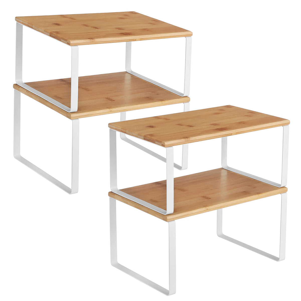 SONGMICS Cabinet Organizer Shelf, Spice Rack, Kitchen Storage