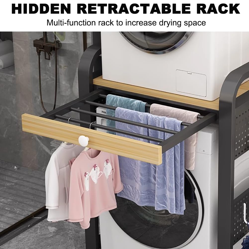 Multifunctional Over-Washer Storage & Drying Rack