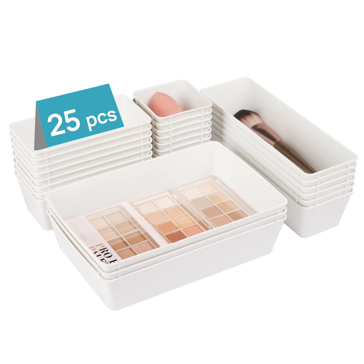 Clear Plastic Drawer Organizer Trays for Home Storage