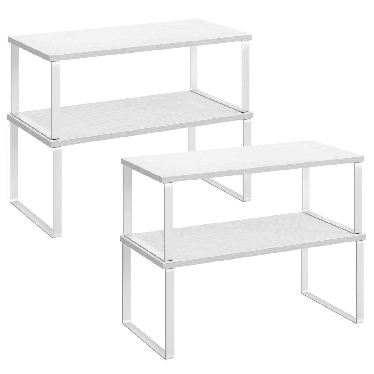 SONGMICS Cabinet Organizer Shelf, Spice Rack, Kitchen Storage