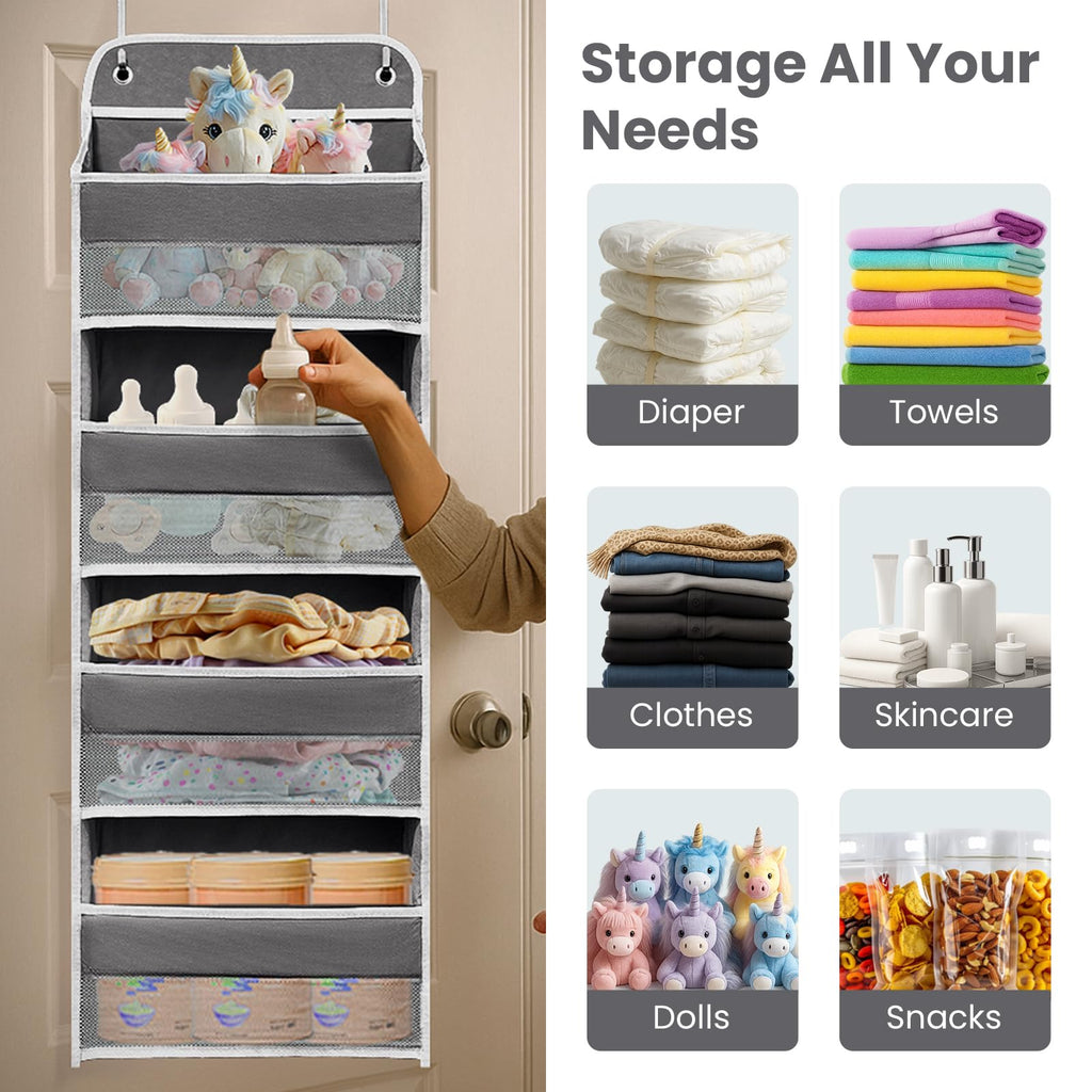 4-Tier Over-the-Door Hanging Storage Organizer