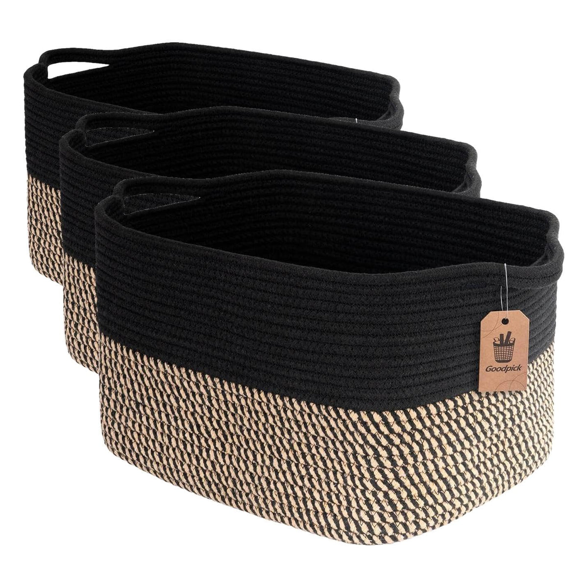 Collapsible Fabric Cube Storage Bins with Handles