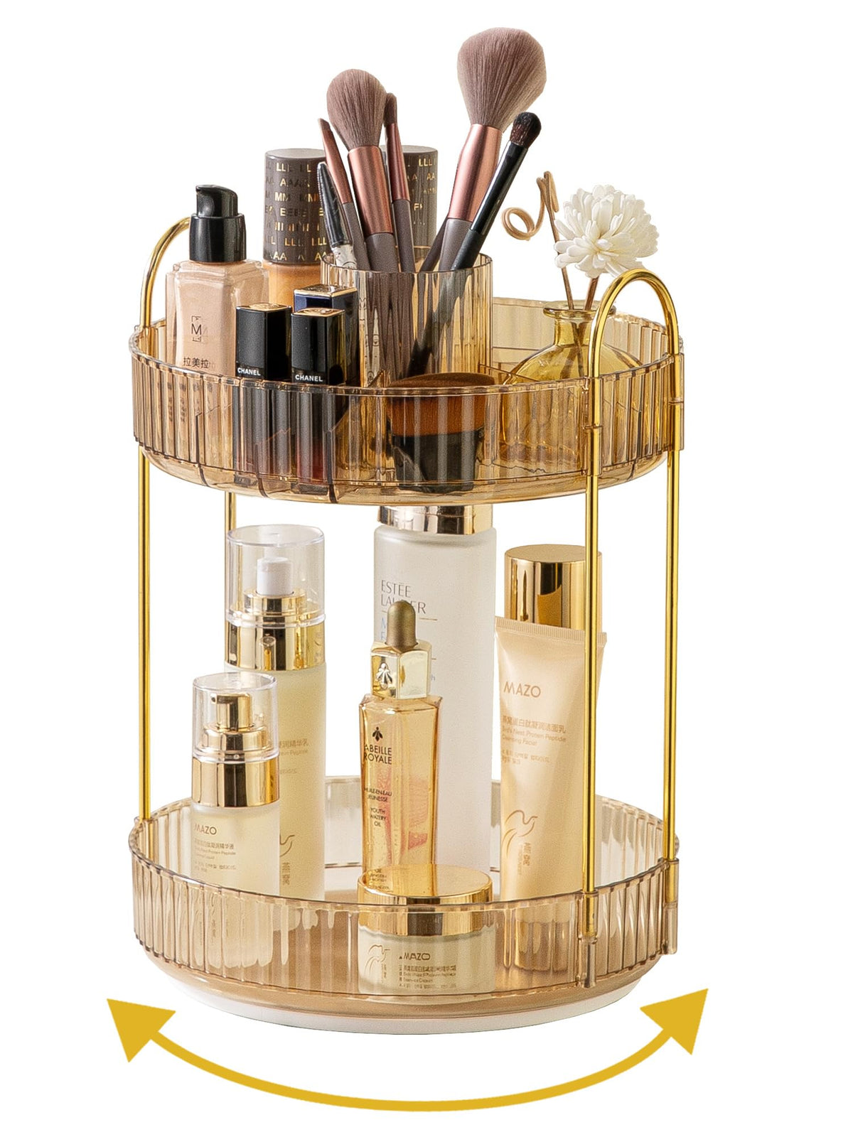 360° Rotating Makeup & Skincare Organizer for Vanity