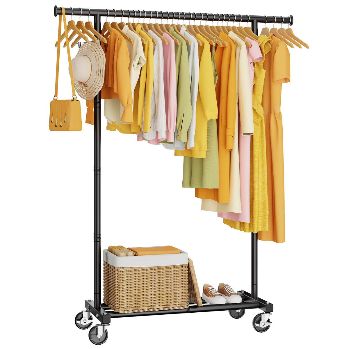 HYSEYY Clothes Rack Clothing Rack for Hanging Clothes 1314W