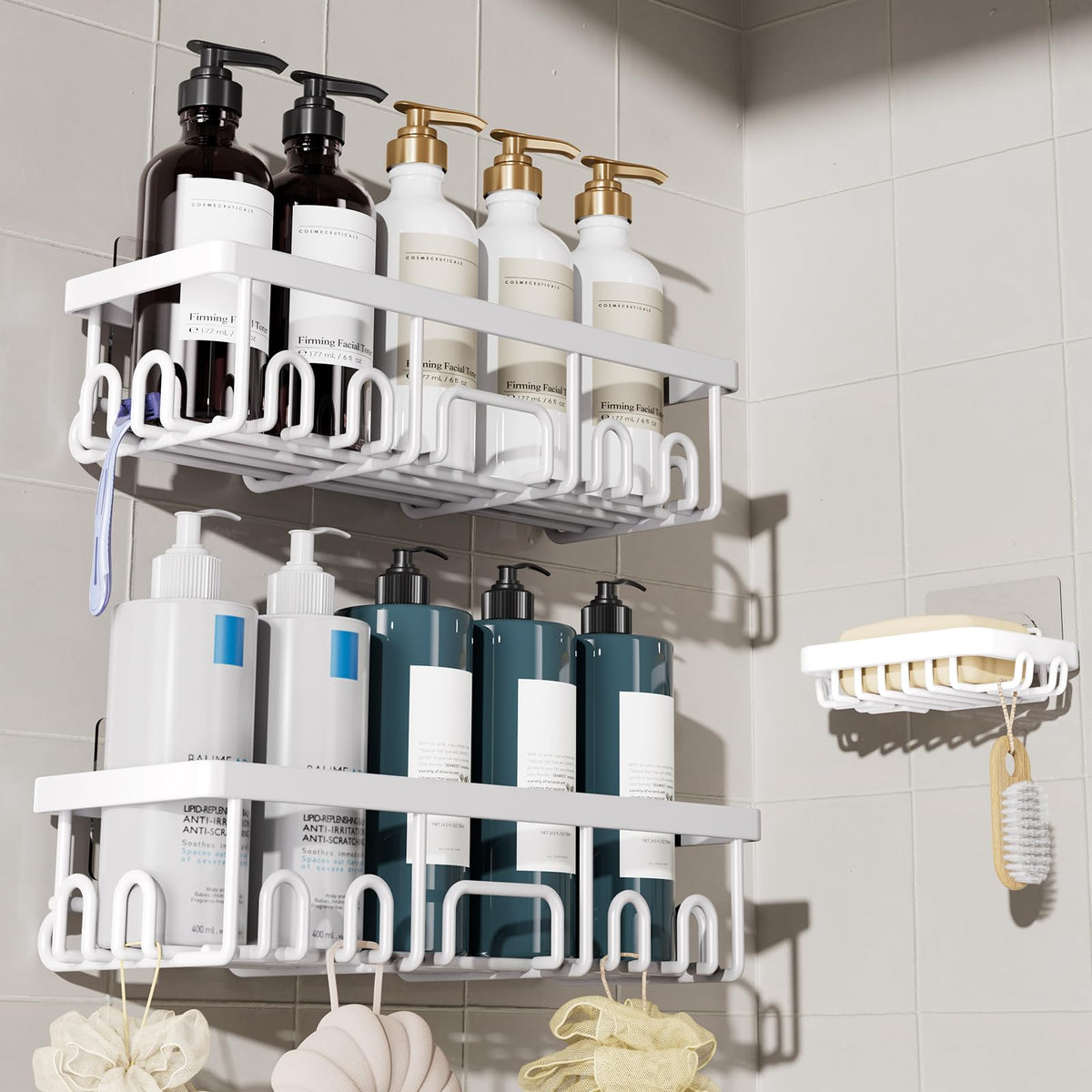 Veken Shower Caddy Organizer for Bathroom Storage