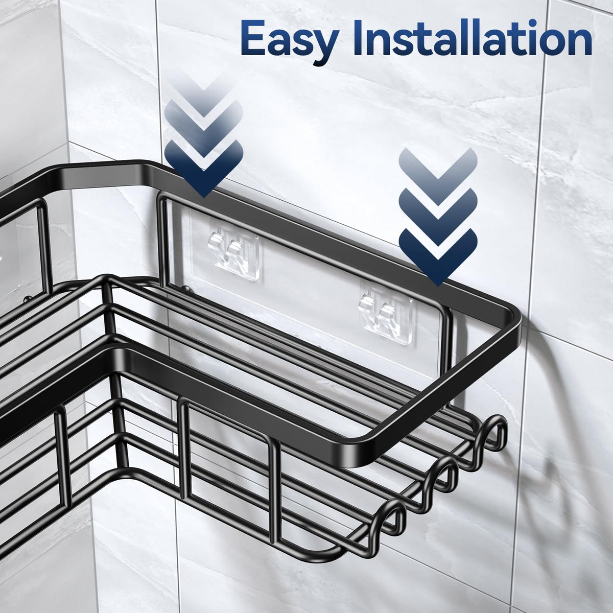Adhesive Corner Shower Caddy Organizer for Bathroom