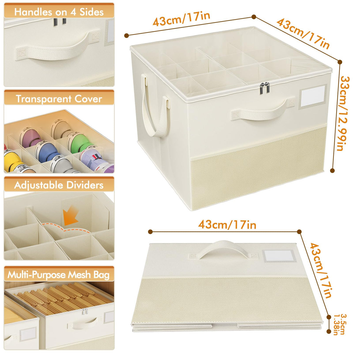 2-Pack Foldable Shoe Storage Organizer Boxes for Closet