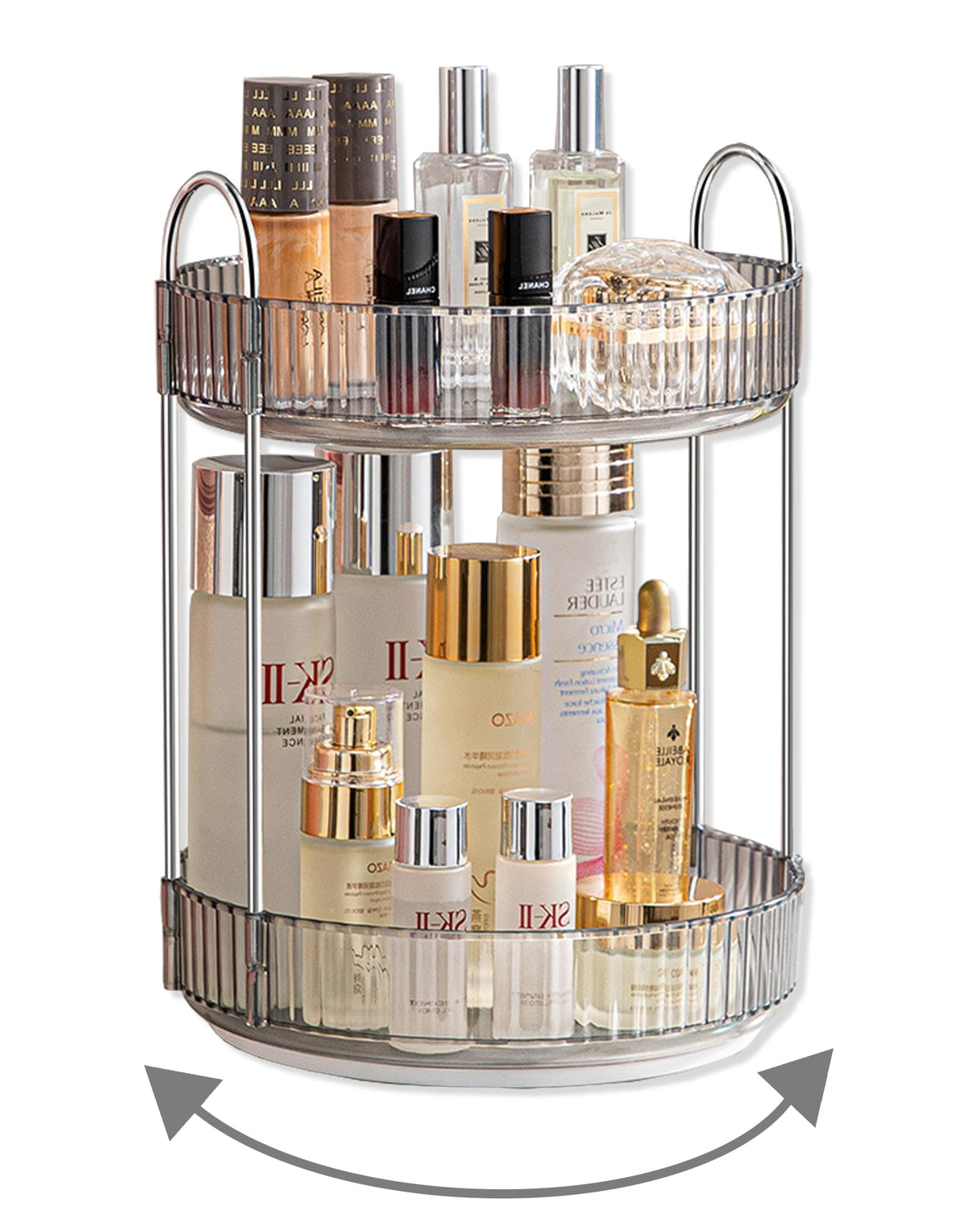 360° Rotating Makeup & Skincare Organizer for Vanity