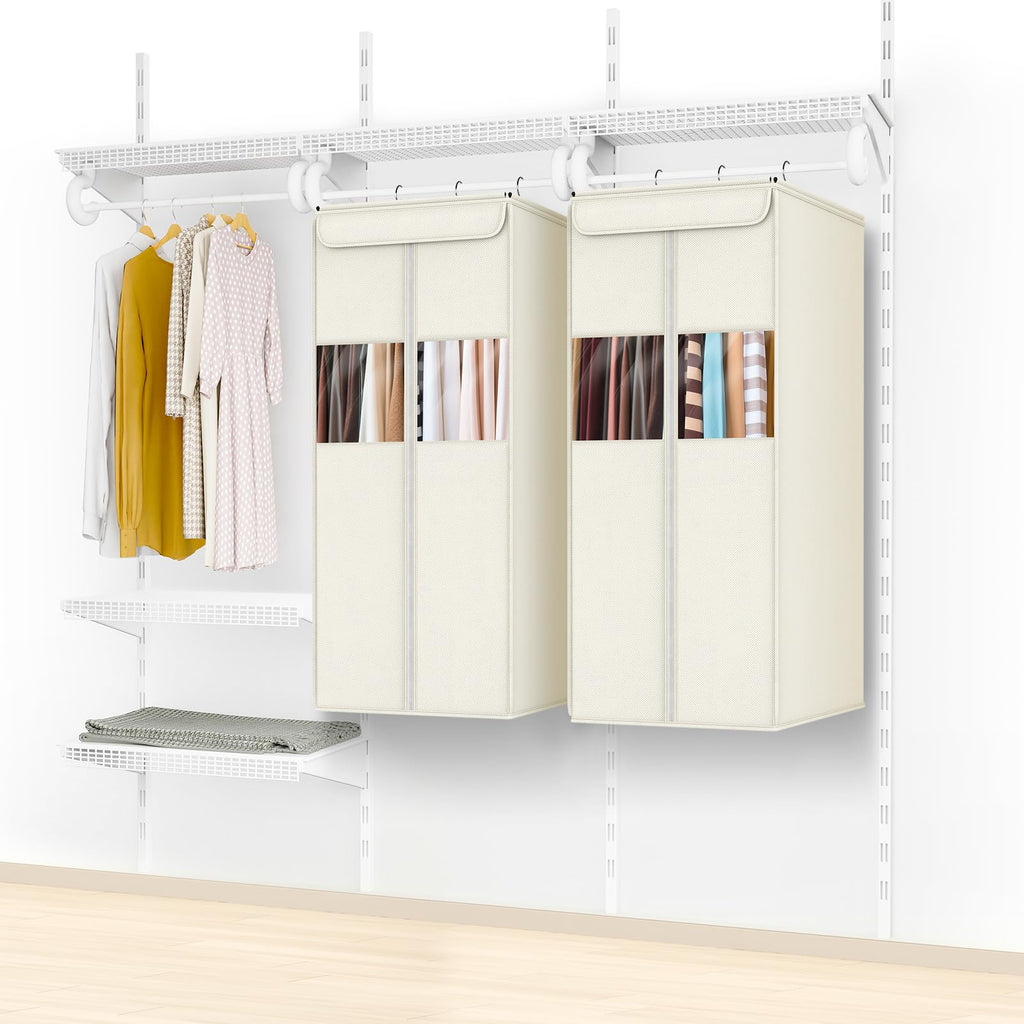 Large Clear Hanging Garment Storage Bag for Suits & Coats