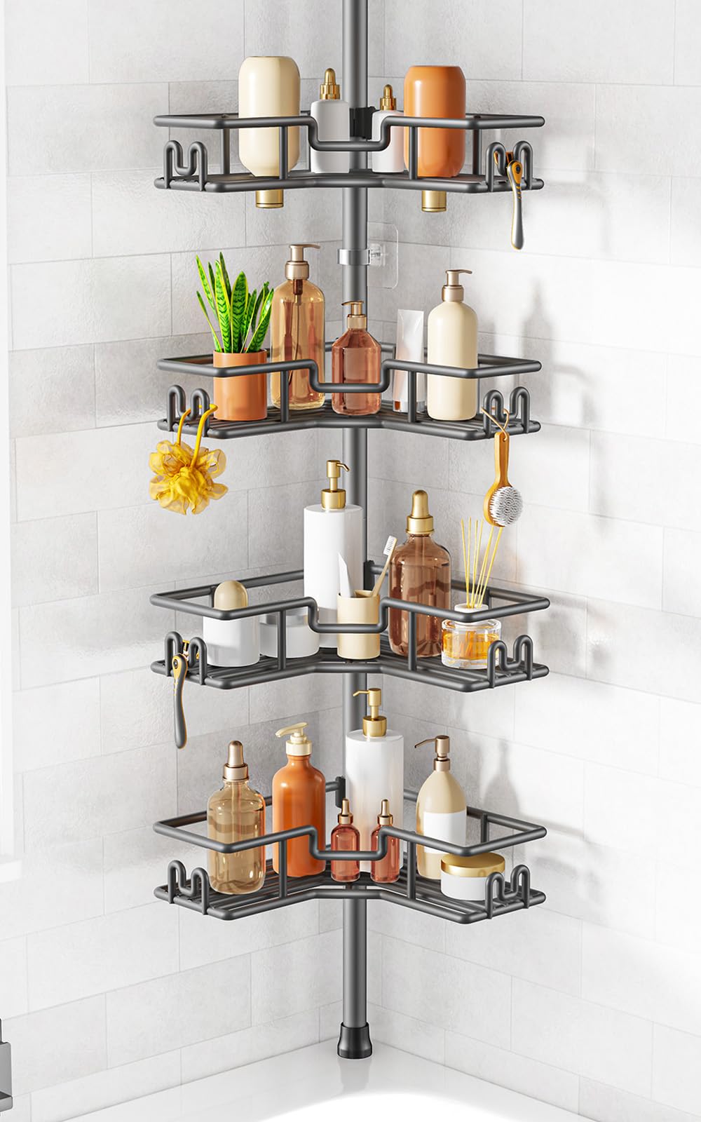 Corner Shower Caddy Organizer for Bathroom Storage