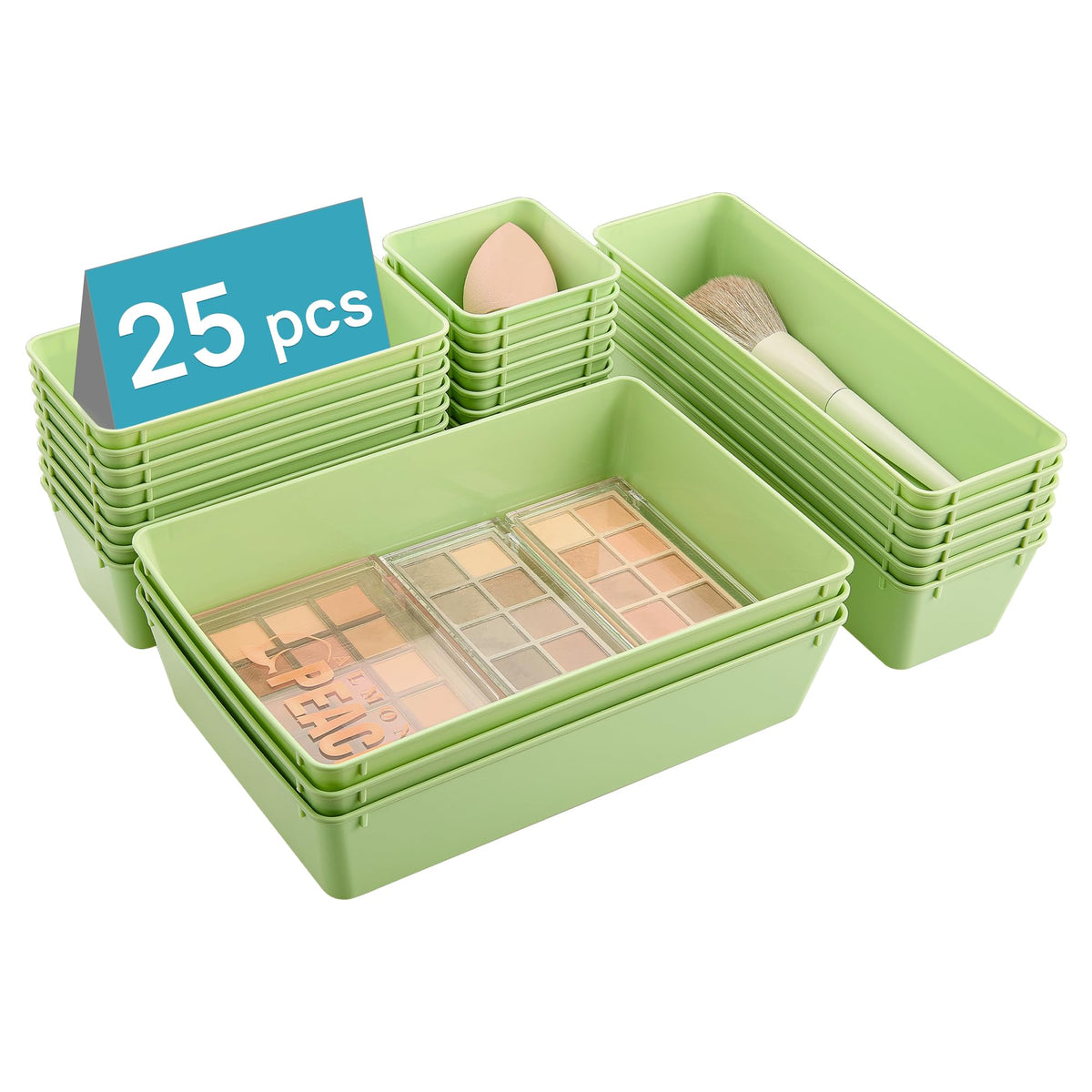 Clear Plastic Drawer Organizer Trays for Home Storage