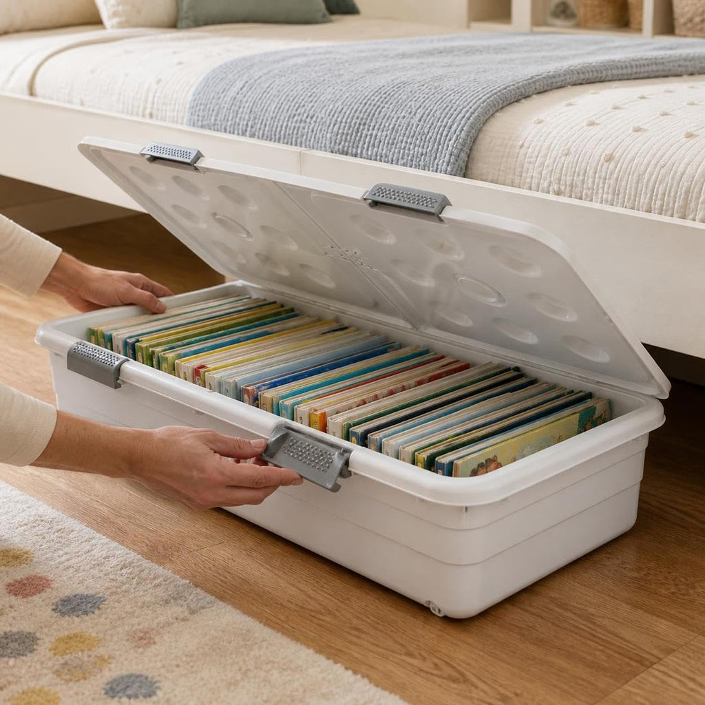 Large Under-Bed Storage Drawer Organizer 100 x 52 x 29 cm