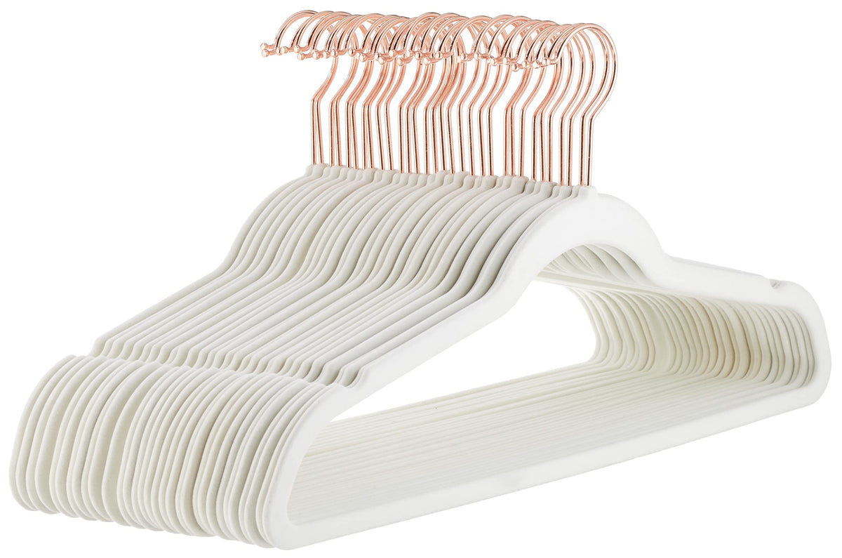 Amazon Basics Slim, Velvet, Non-Slip Clothes Suit Hangers