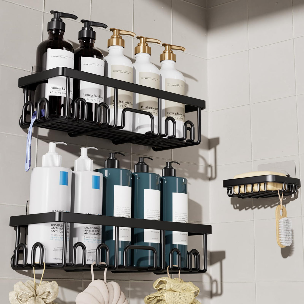 Veken Shower Caddy Organizer for Bathroom Storage