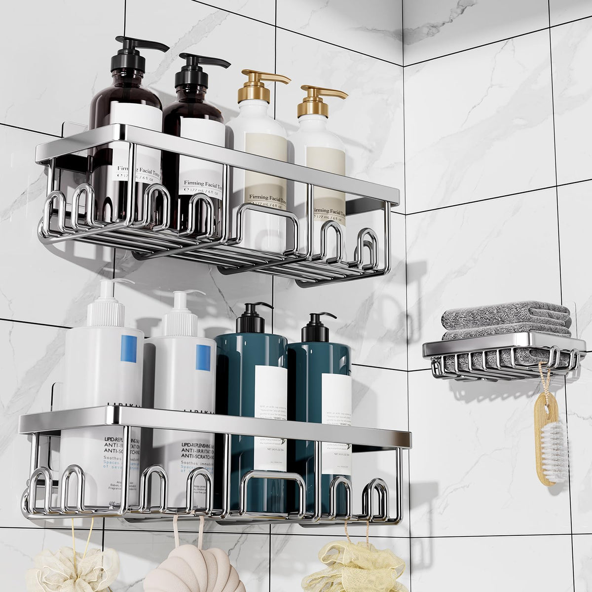 Veken Shower Caddy Organizer for Bathroom Storage