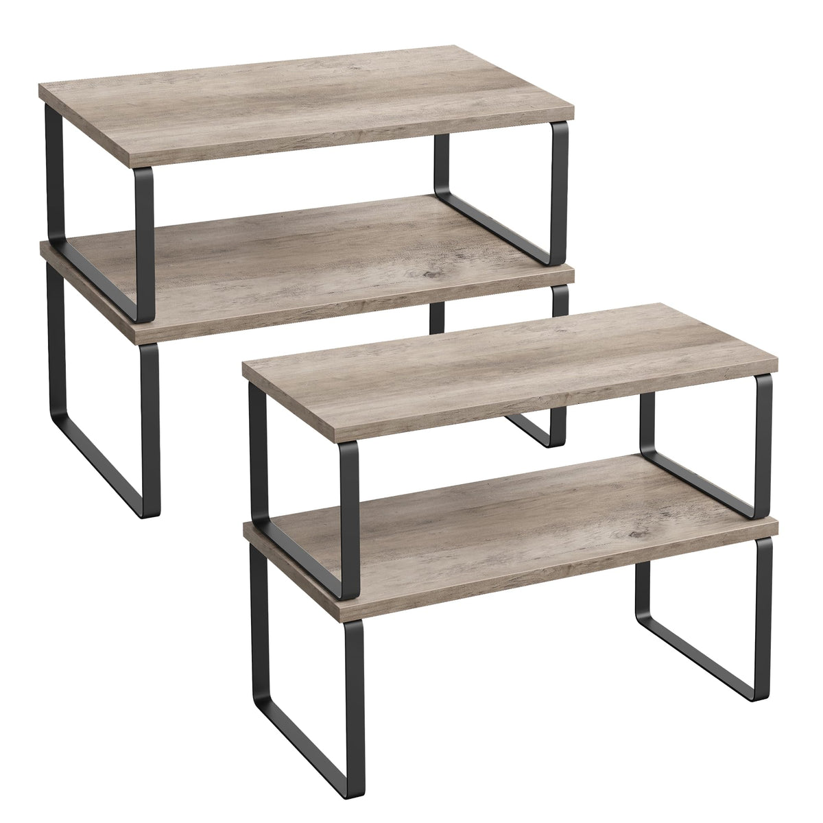 SONGMICS Cabinet Organizer Shelf, Spice Rack, Kitchen Storage