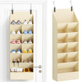 Over-the-Door Fabric Shoe Organizer with Deep Pockets