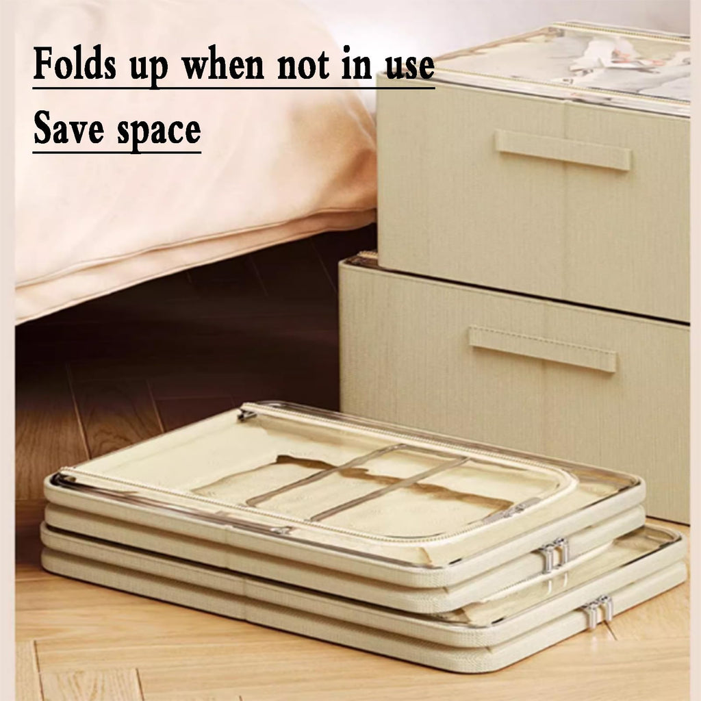 Rolling Under-Bed Storage Drawers with Lids for Shoes