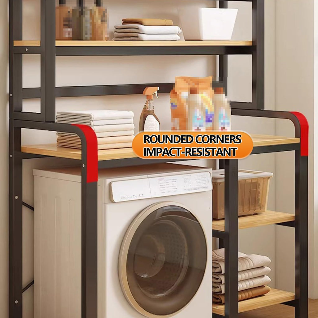 5-Tier Over-Washer Laundry Storage Rack with Shelves