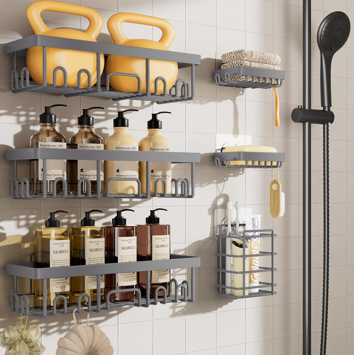 Veken Shower Caddy Organizer for Bathroom Storage