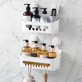 Suction Cup Shower Caddy Organizer Bathroom Shelf