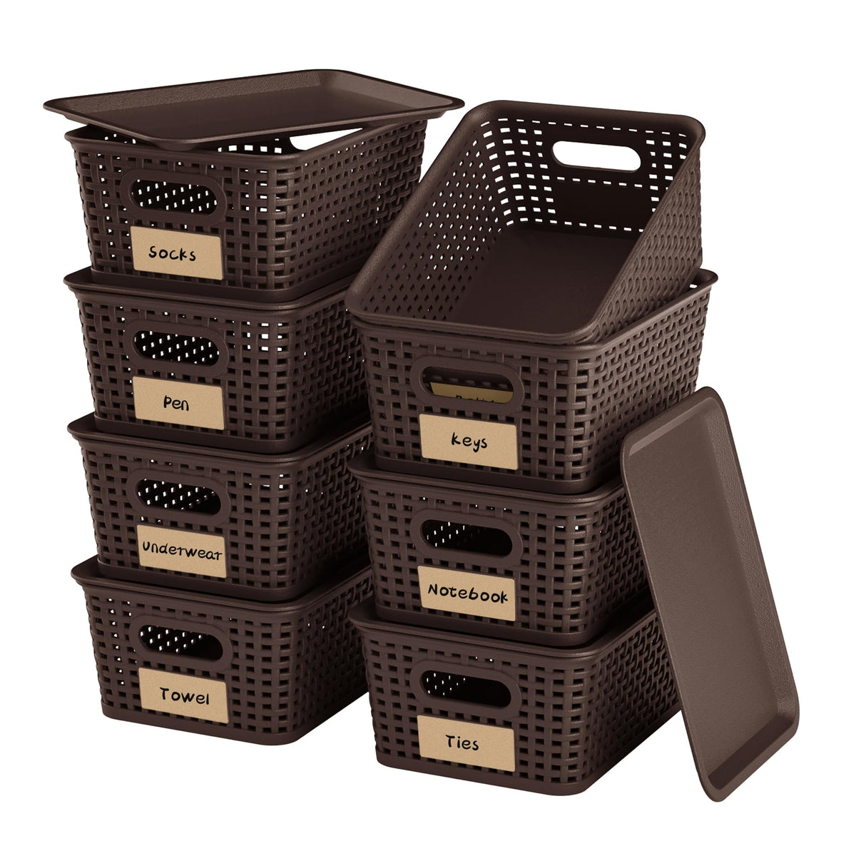 WRRLORS Plastic Storage Baskets
