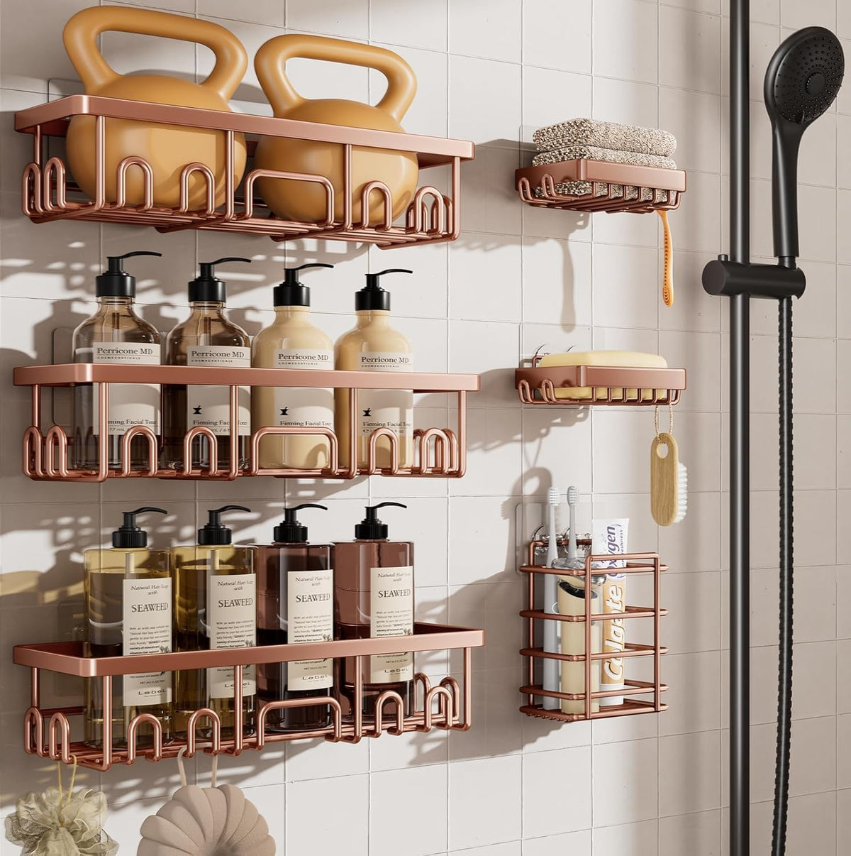 Veken Shower Caddy Organizer for Bathroom Storage