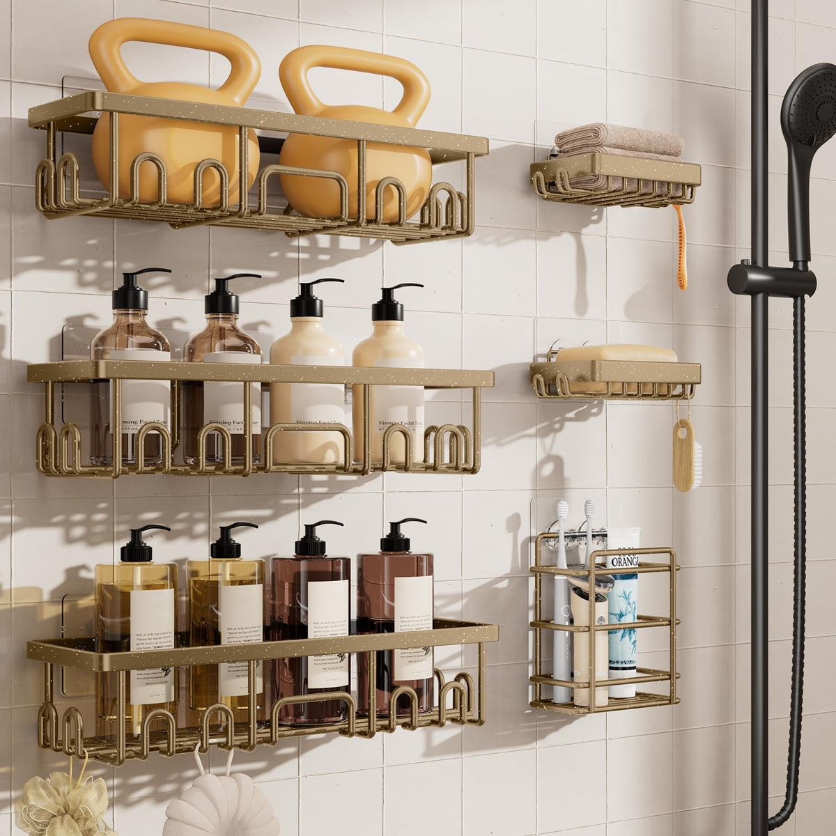 Veken Shower Caddy Organizer for Bathroom Storage