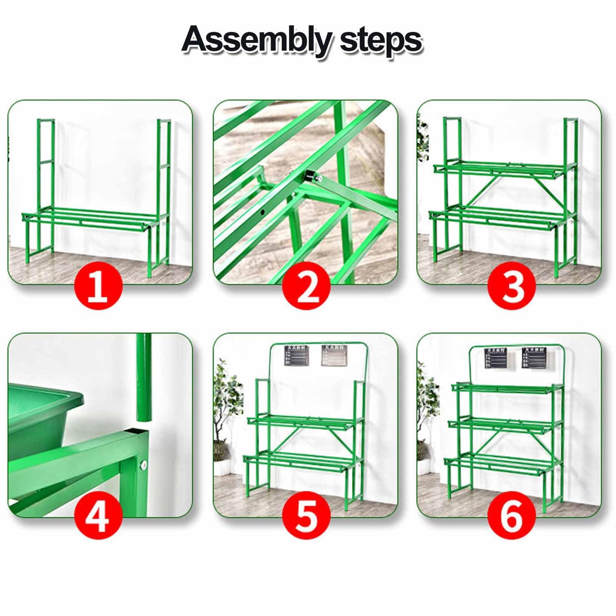Dalumian Fruits & Vegetables Shelf, 4 Tier Metal Pantry Storage Organizer, Pantry Storage Organizer with 10 Removable Baskets for Snacks/Fruits/Tools (47.24 * 23.62 * 66.93in)