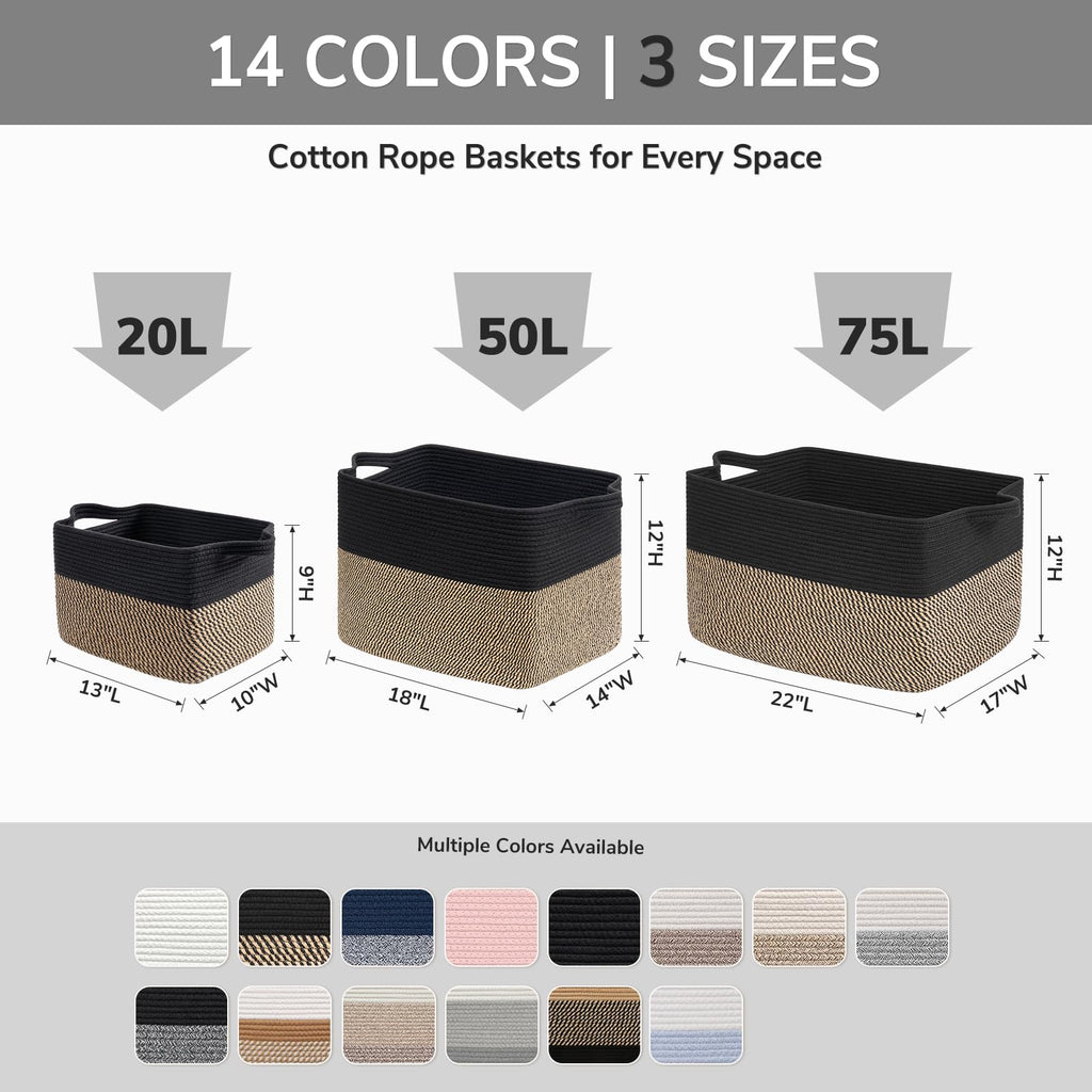 Collapsible Fabric Cube Storage Bins with Handles