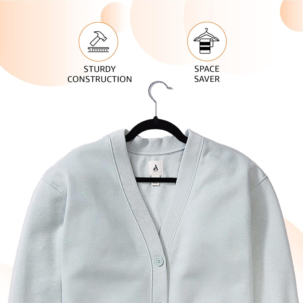 Slim Non-Slip Velvet Clothes Hangers for Closet Storage