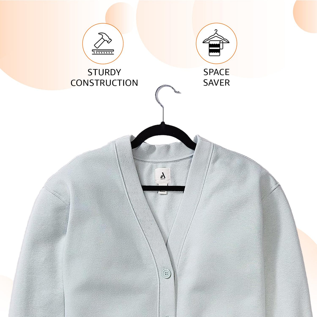 Amazon Basics Slim, Velvet, Non-Slip Clothes Suit Hangers