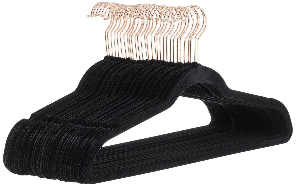 Amazon Basics Slim, Velvet, Non-Slip Clothes Suit Hangers