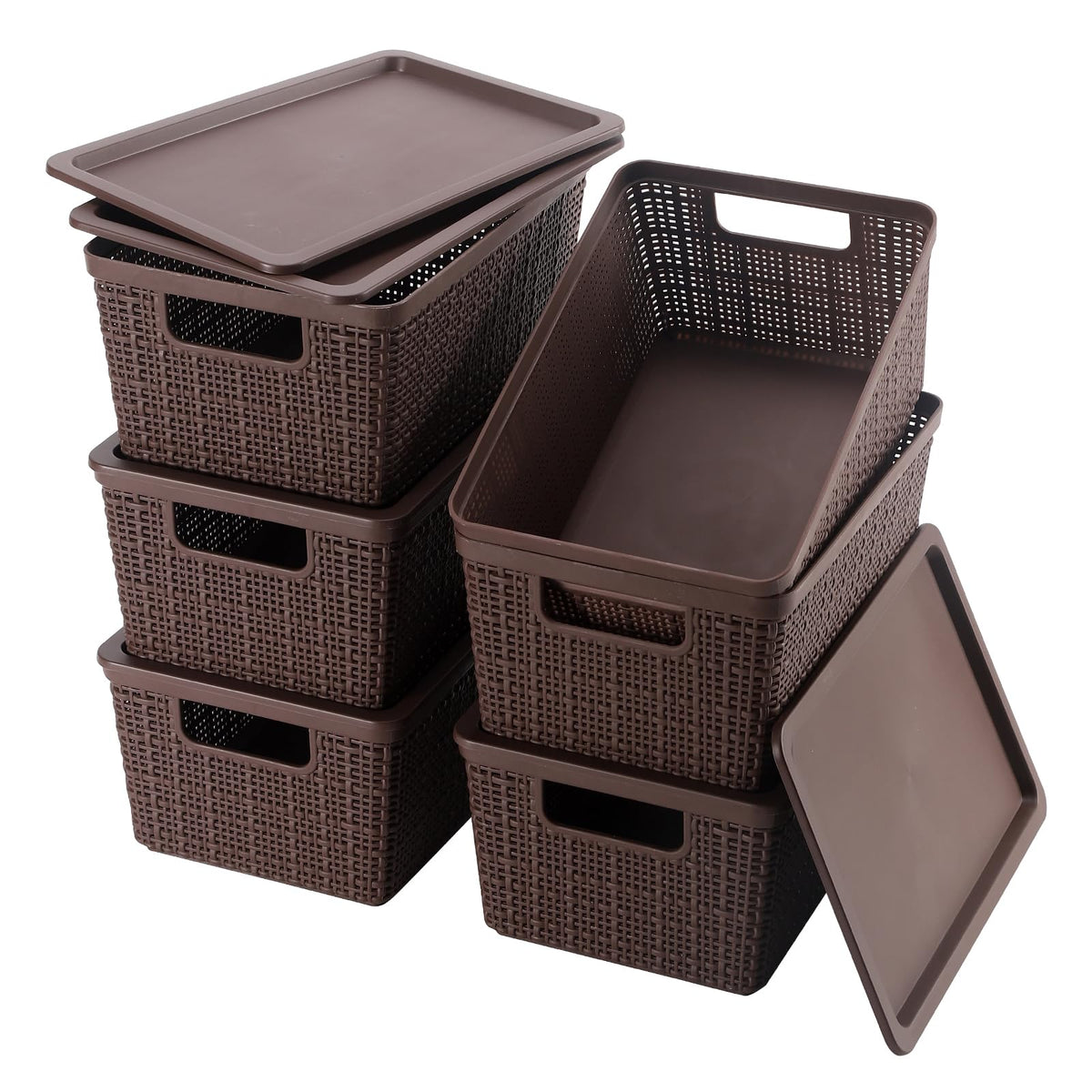 WRRLORS Plastic Storage Baskets