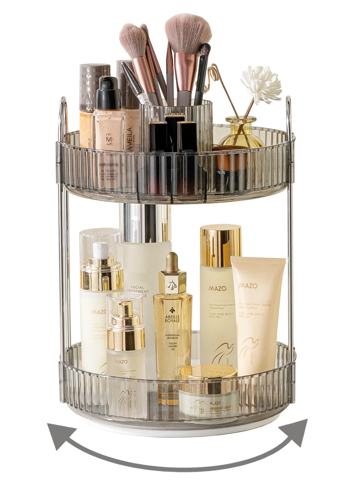 360° Rotating Makeup & Skincare Organizer for Vanity