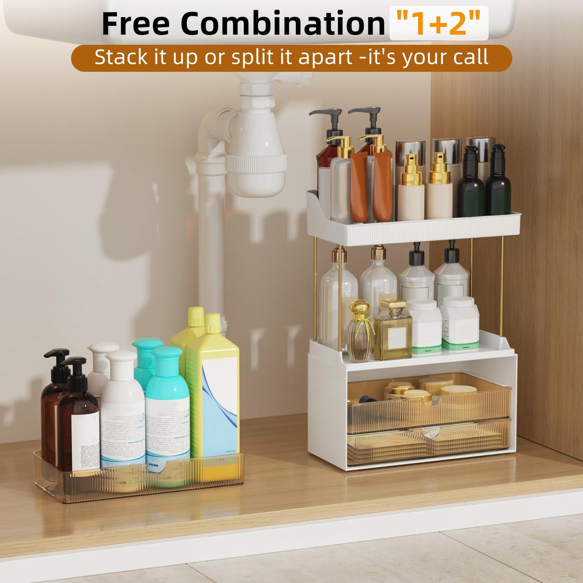 Bathroom Countertop Makeup & Perfume Organizer