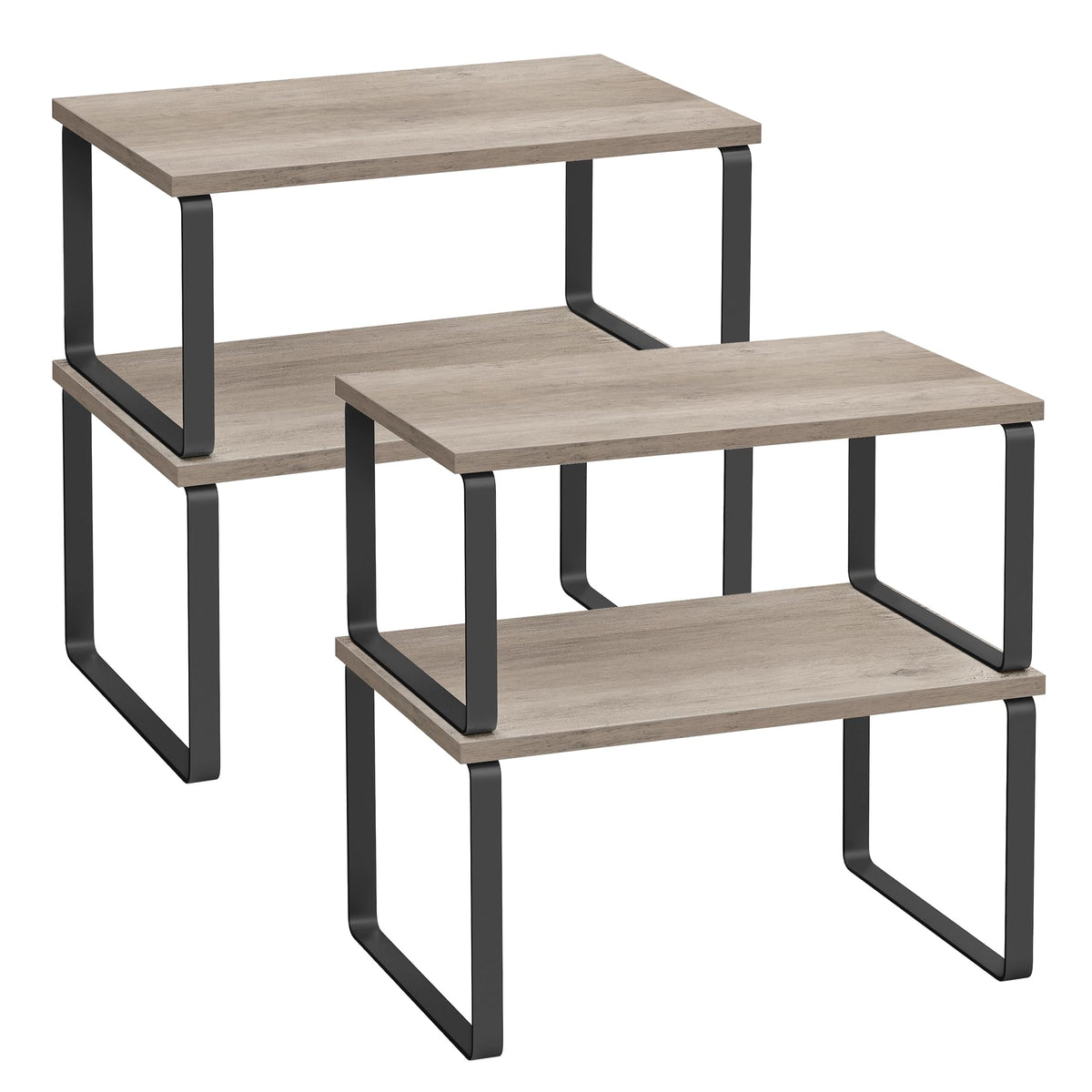 SONGMICS Cabinet Organizer Shelf, Spice Rack, Kitchen Storage